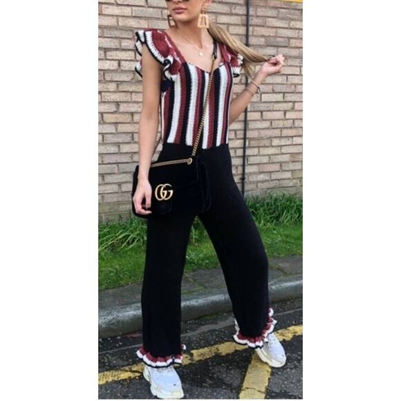 ZARA Limited Edition Crochet Knit Jumper Jumpsuit Overalls Size Small - Picture 13 of 13